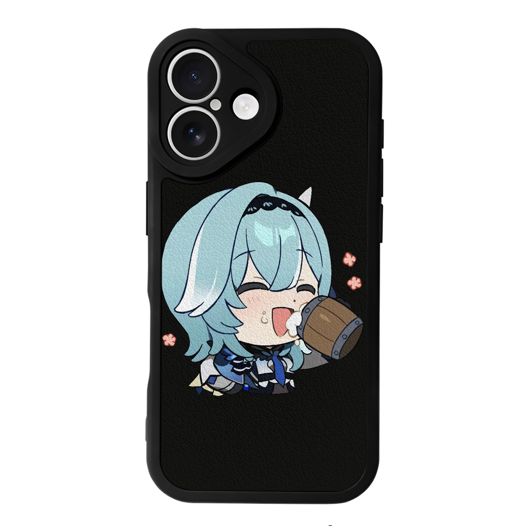 げんし神 优菈 ゆうら genshin Yūra 【iPhone 16シリーズ対応】シリコンスマホケース（レザー調） 材質：シリコン